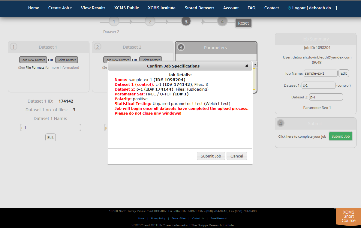 ubmitting a pairwise job