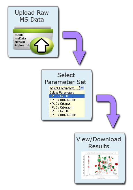 Diagram showing work flow